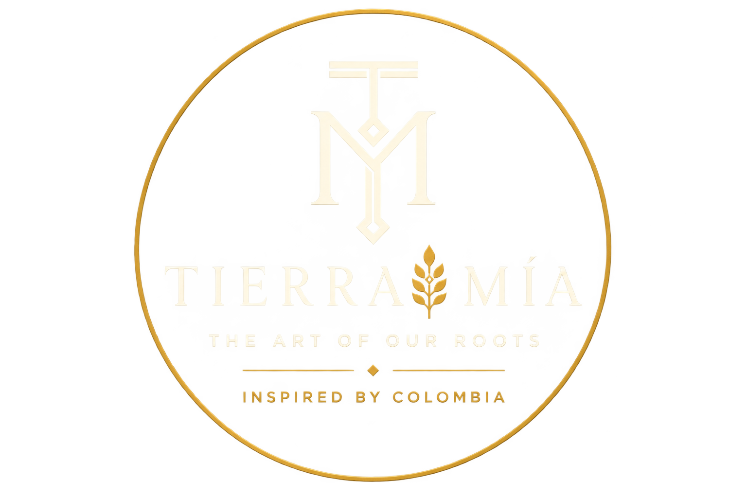 Tierra Mía circular logo – Colombian-inspired artisan brand